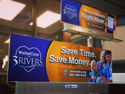 3Rivers Billboards creative graphic design mobile mockup photoshop walletcare