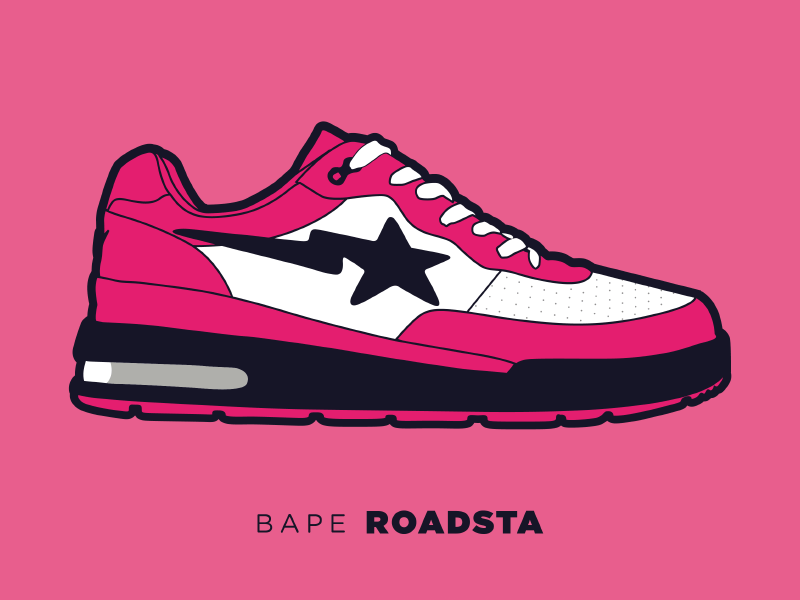 Fresh Kickz Bape Roadsta by Jeremiah Lawrence on Dribbble