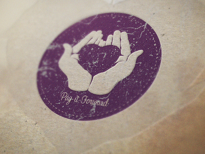Pay It Forward charity hands heart illustrator logo love mockup pay it forward photoshop pif