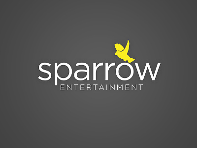 Sparrow Entertainment brand branding icon identity illustrator logo mark sparrow symbol