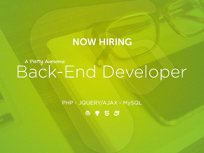 Backend Developer Wanted backend developer freelance hiring php remote web developer website wordpress