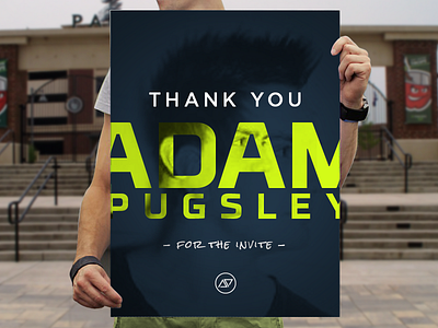 Thanks for the Invite adam pugsley debut invite