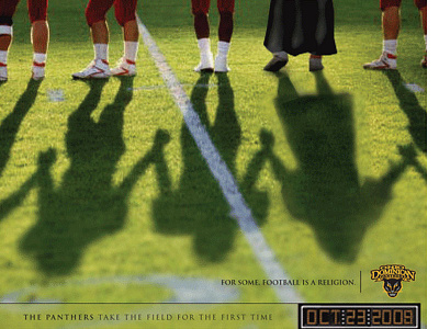 Advertising campaign Catholic football program advertising catholic digital education football higher education university web banner