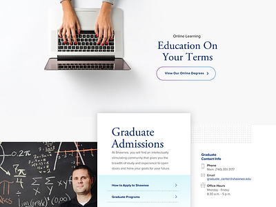 University Lander education higher ed ui user experience user experience design ux