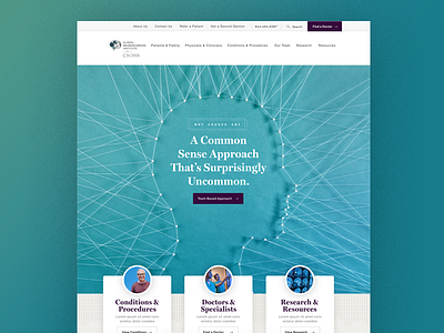 Research website brain design head healthcare homepage interactive neurology research ui user experience user experience design ux web design