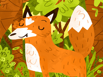 Fox animals childrens book forest fox illustration illustrator photoshop picture book wildlife