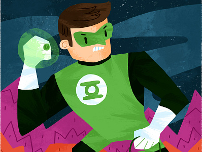 Green Lantern Hal Jordan character design childrens book comics dc dc comics green green lantern hal jordan illustration illustrator lantern sci fi superhero