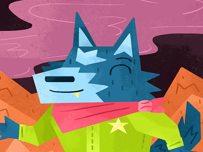 Sheriff Wolf character character design illustration illustrator photoshop sheriff wolf