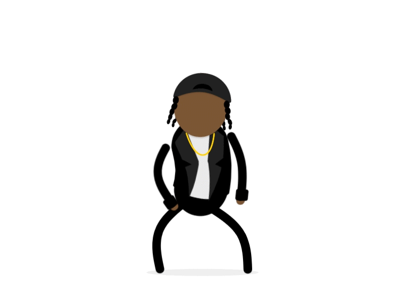 Dancing A$AP Rocky animation asap celebrity dance gif