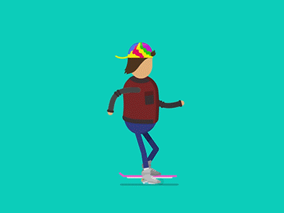 Marty McFly Hoover Board after effects animation backtothefuture character gif hooverboard