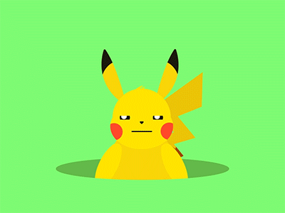 Pikachu! animation character pikachu pokemon