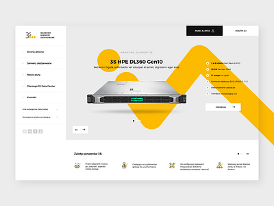 3S Servers design interface landing page product page ui ux ux ui web web design website