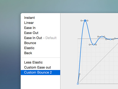 Custom Timing Function UI apple application bezier curve hype mac popup pro sidebar ui ux yosemite