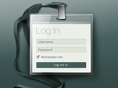 Login android app badge button field flat form green ios lanyard login metal nexus sign signin ui