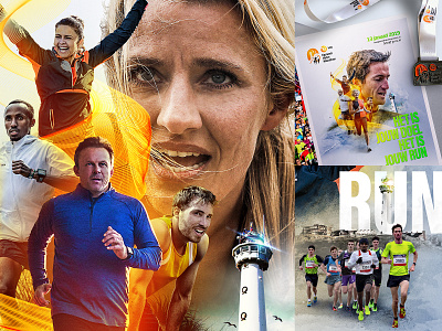 Egmond Halve Marathon - Concept, branding and design. branding concept design egmond aan zee egmond halve marathon event hardlopen key visual logo marathon netherlands running running event