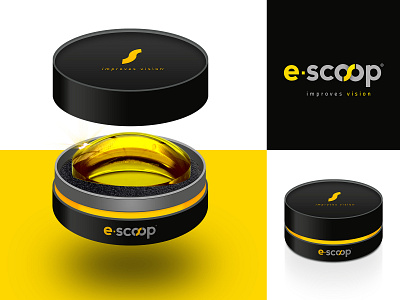 E Scoop - Optician lens package design design escoop eyes eyewear logodesign optical optician packagedesign packaging vision