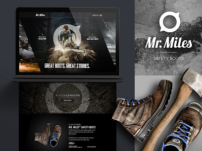 Mr  Miles - Safety Boots - Logo and key visual designs.