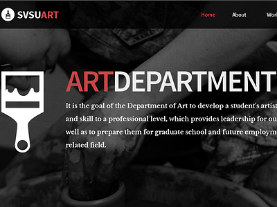 SVSU Art Department art art department redesign svsu university web design