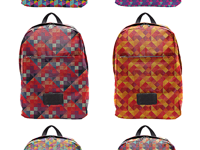 Optical Geometric Patterns backpack backpack mockup geometric pattern geometry mockup optical art patterns