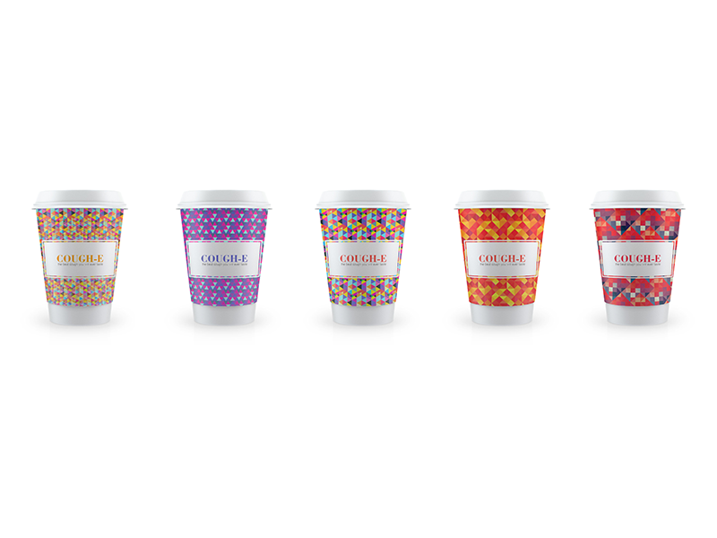 Geometric Coffee mockup patterns geometric coffee cups