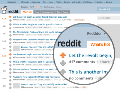 Reddit Redesign redesign webdesign