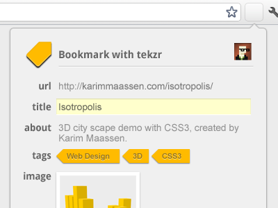 tekzr - Bookmarking tool done right