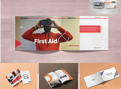 MD Africa Company Profile clean creative design graphics print design simple ui