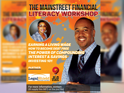 The Mainstreet Financial Literacy Workshop Flyer Template Design