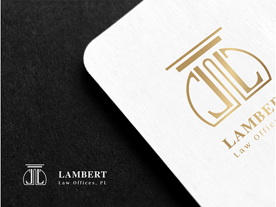 Lambert Law Offices beautiful classic clean column creative design elegant general justice law lawyer letter lettermark logo logotype luxury pillar royal smart