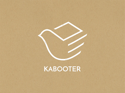 Kabooter - courier service logo bird branding clean company courier creative delivery design dove fast fresh icon line logo minimal minimalistic modern service smart vector