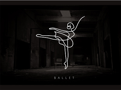 Ballet Logo art artist artwork branding brilliant clean creative dance dancer dancing design illustration line logo modern performance stylish thread twist vector