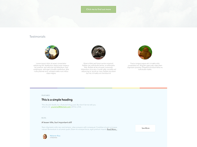 Super Simple Landing Page [Free PSD] by Rishabh Varshney on Dribbble