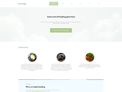 Super Simple Landing Page [Free PSD]