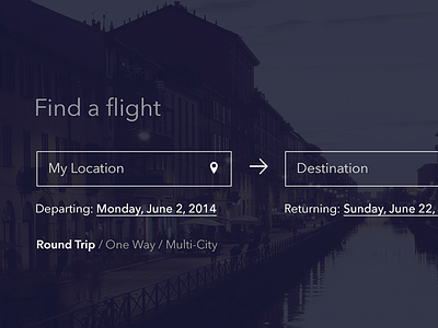 Minimal Flight Booking UI [WIP]