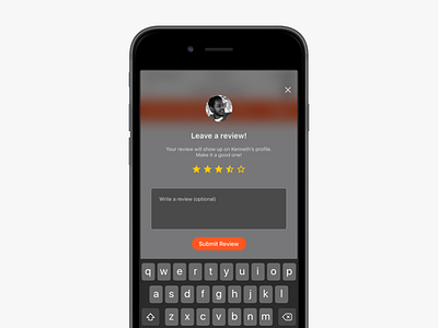 Leave A Review dark dark mode ios madeintoronto minimal review reviews submit ux