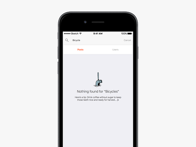 Search Empty State empty empty space empty state illustration ios madeintoronto minimal ui ux