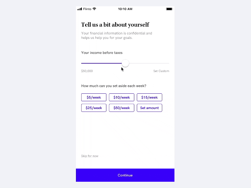 Investment App iOS Onboarding