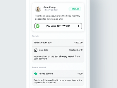 Schedule Payment clean design ios list list items minimal navigation p2p payment payment app payments peer to peer quick access schedule schedule payment