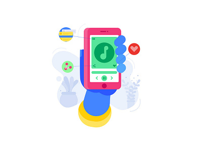 Music app Illustration hand icon music icon music icons music ui ui ux ui design ui mobile ui motion uidesign