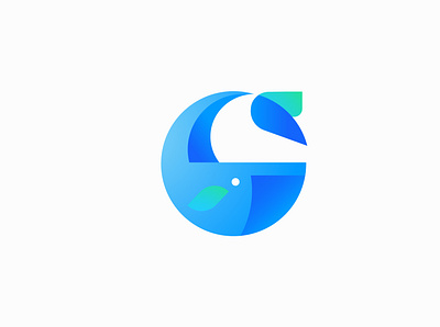 Oceanhero logomark app branding design icon logo minimal ui vector web website