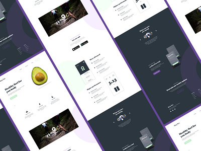 Body Fuel Web Design avocado beauty body fuel healthy landing page minimal website