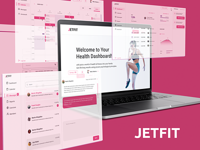 JETFIT ✨ app branding dashboad design figma graphic design illustration logo ui ux web