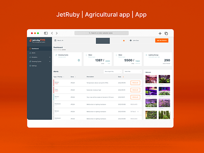 Agricultural app JetRube FMS agricultural app dashboad design figma ui ux