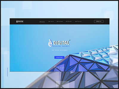 E-digital Agency Web-site branding ui ux vector web website