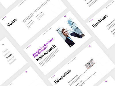 NameCoach design sketch typography ui ux website