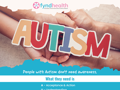 Fyndhealth Social media creative for Autism adobe illustrator cc branding