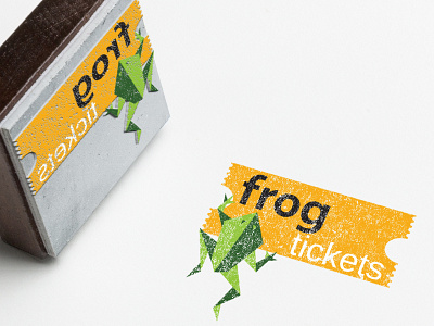 Frog Ticket Logo branding illustration logo vector