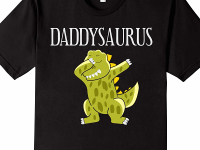 Daddysaurus T shirt adobe illustrator illustration tshirt design vector