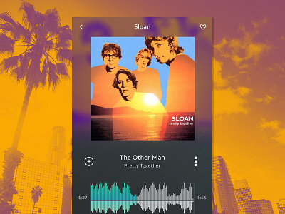 Music Player UI app music player player ui sloan sound