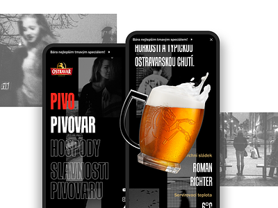 Brewery Website beer branding brewery czech design ostrava typography ui web webdesign website